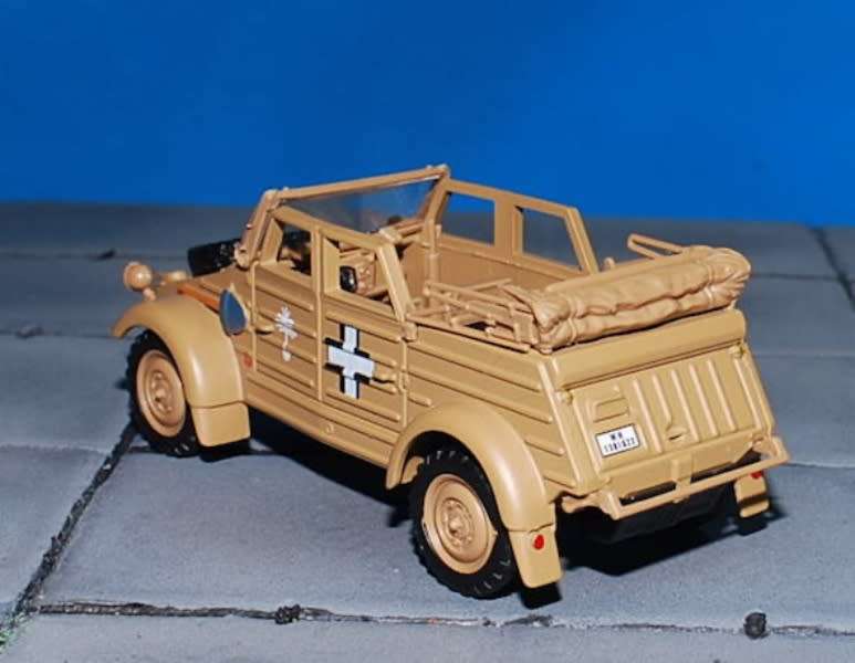 Volkswagen Type 82 Kuebelwagen Afrika Corps 1940 1/43 Cararama NEW+boxed #6029 instant wheels 970.00