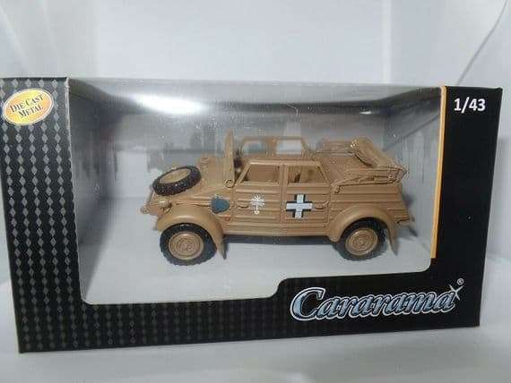 Volkswagen Type 82 Kuebelwagen Afrika Corps 1940 1/43 Cararama NEW+boxed #6029 instant wheels 970.00