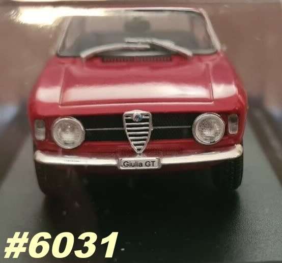 Alfa Romeo Giulia GT 1300 Junior 1966 red 1/43 IXO/Hachette NEW #6031 instant wheels