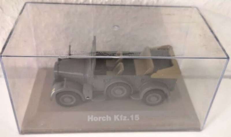 Horch 901/40 Kfz15 4x4 Personnel Mover grey 1937 1:43 Atlas NEW+boxed #6036 instant wheels