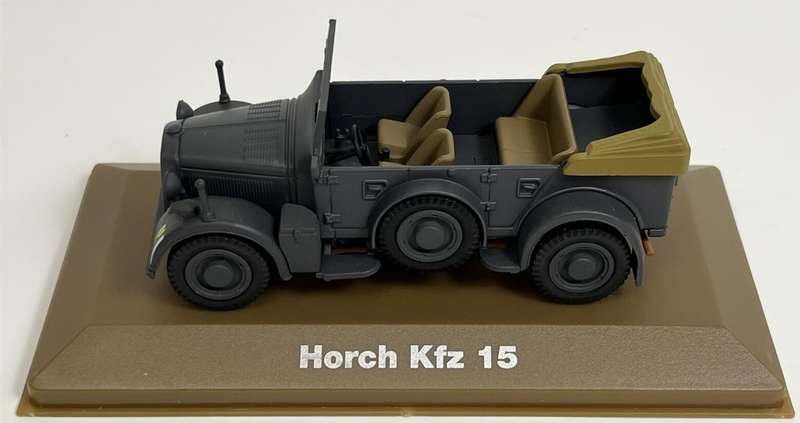 Horch 901/40 Kfz15 4x4 Personnel Mover grey 1937 1:43 Atlas NEW+boxed #6036 instant wheels