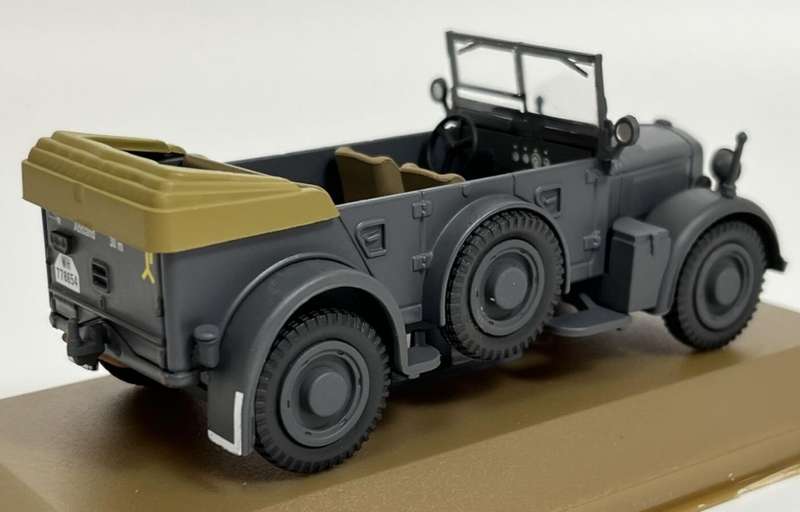 Horch 901/40 Kfz15 4x4 Personnel Mover grey 1937 1:43 Atlas NEW+boxed #6036 instant wheels