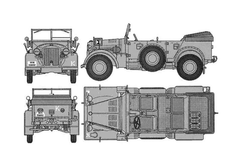 Horch 901/40 Kfz15 4x4 Personnel Mover grey 1937 1:43 Atlas NEW+boxed #6036 instant wheels