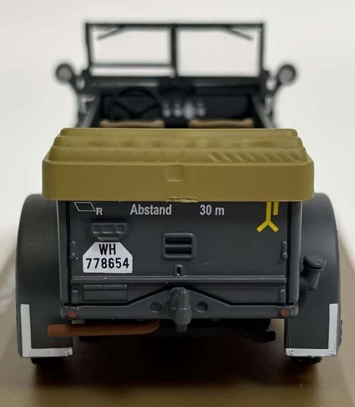 Horch 901/40 Kfz15 4x4 Personnel Mover grey 1937 1:43 Atlas NEW+boxed #6036 instant wheels