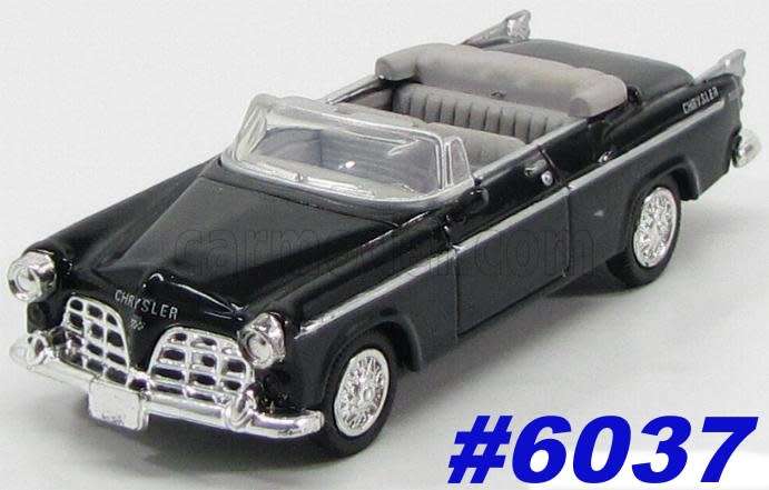 Chrysler C-300 open Cabriolet 1955 black 1/43 NewRay #6037 instant wheels