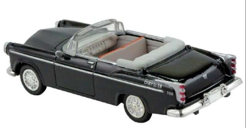 Chrysler C-300 open Cabriolet 1955 black 1/43 NewRay #6037 instant wheels