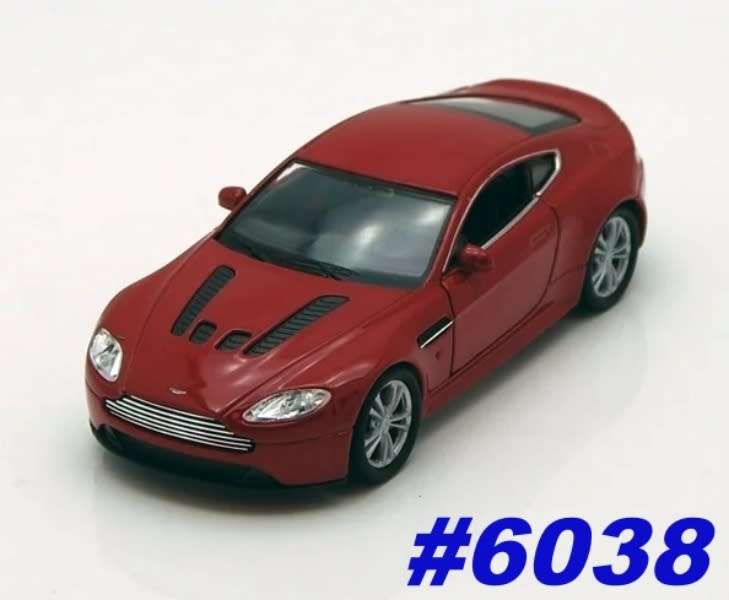 Aston Martin V12 Vantage 2009 red 1/43 Welly NEW+boxed #6038 instant wheels