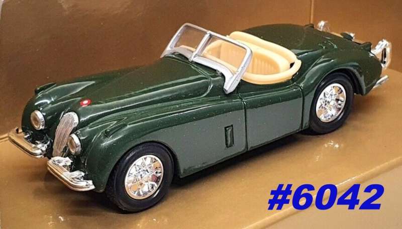 Jaguar Roadster XK-120 1948 British Racing Green 1/43 Ertl NEW+boxed #6042 instant wheels