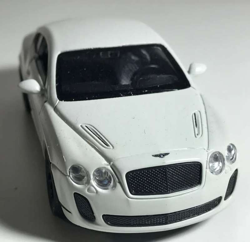 Bentley Continental GT 2015 white 1/43 Welly NEW+boxed #6043 instant wheels