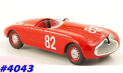 Stanguellini 1100 Sport MilleMiglia 1948 red 1/43 Starline NEW+boxed  #4043 instant wheels