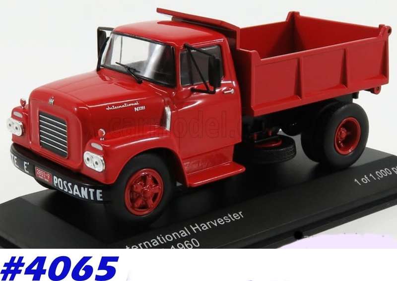 International Harvester NV-184 dump truck 1960 red 1/43 Whitebox NEW+boxed  #4065 instant wheels