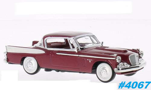 Studebaker Golden Hawk 1958 dark red 1/43 RoadSignature NEW+boxed  #4067 instant wheels