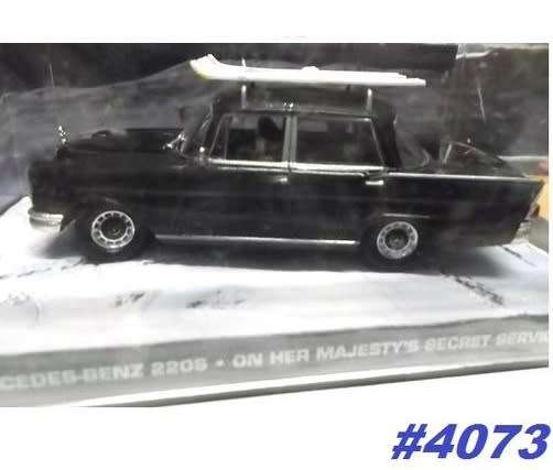 MERCEDES BENZ 220S fin-tails JBond 007 1/43 IXO NEW+boxed  #4073 instant wheels