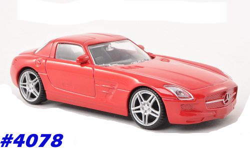 Mercedes-Benz SLS AMG red 1/43 MondoMotors NEW+boxed  #4078 instant wheels