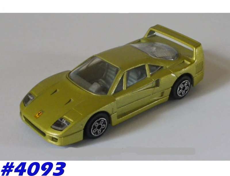 Ferrari F40 1987 gold 1/43 Bburago/Italia NEW+boxed  #4093 instant wheels