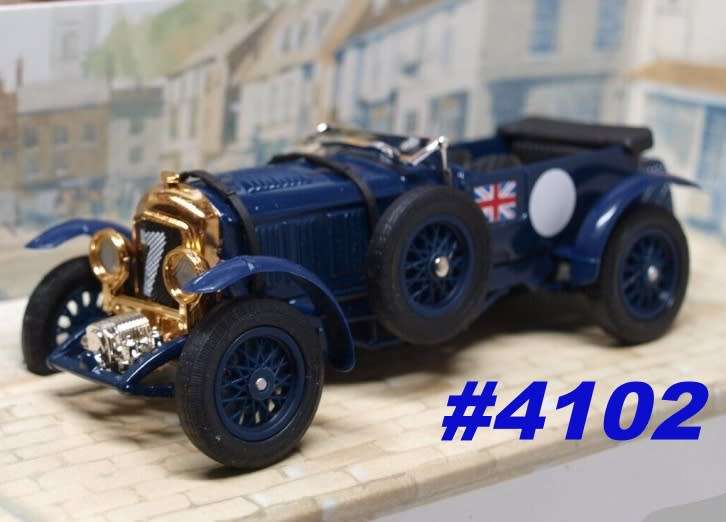 Bentley 4.5 L Supercharged 1930 blue 1:43 ModelsOfYesteryear NEW+boxed #4102 instant wheels