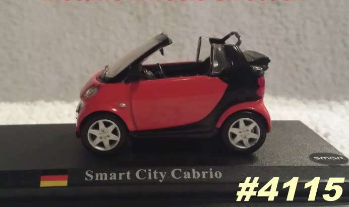 Smart City Cabrio 2007 purple 1/43 IXO NEWinBlister #4115 instant wheels