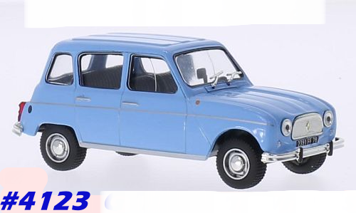 Renault 4L 1962/64 blue 1/43 IXO NEW+boxed  #4123 instant wheels