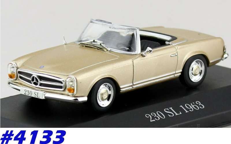 Mercedes-Benz 230 SL (W113) 1963 beige-met 1/43 IXO NEW+boxed  #4133 instant wheels
