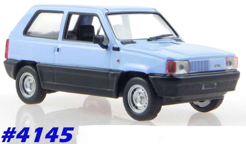 Fiat Panda 45 1980 blue+black 1/43 IXO NEW+showcased  #4145 instant wheels