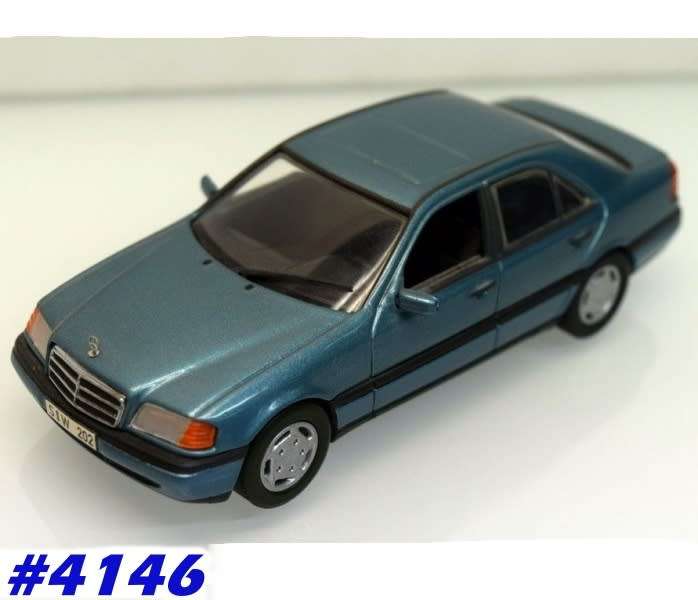 Mercedes-Benz C220 (W201) 1993 turqoise-met 1/43 Minichamps NEW+boxed  #4146 instant wheels