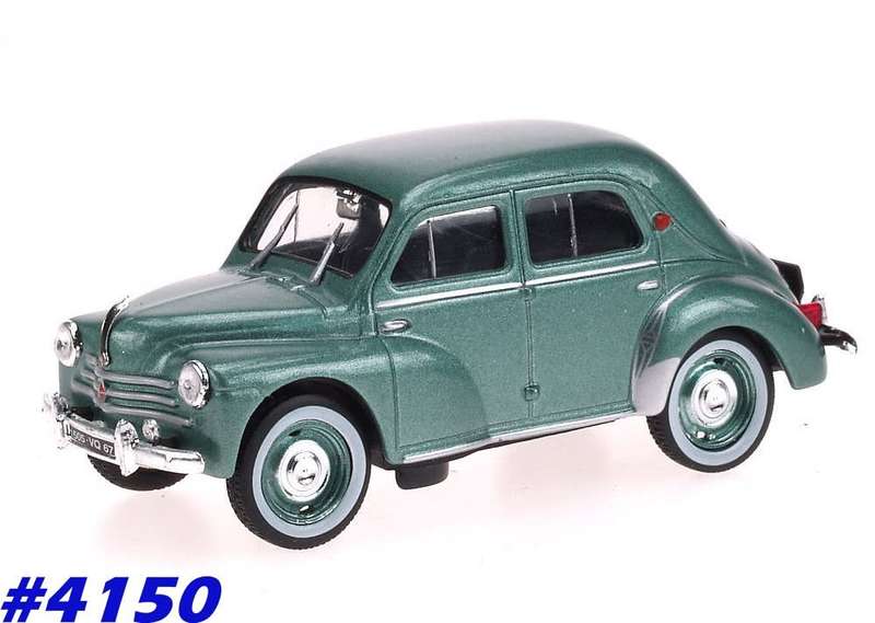 Renault 4CV 1954 green-met 1/43 IXO NEW+boxed  #4150 instant wheels