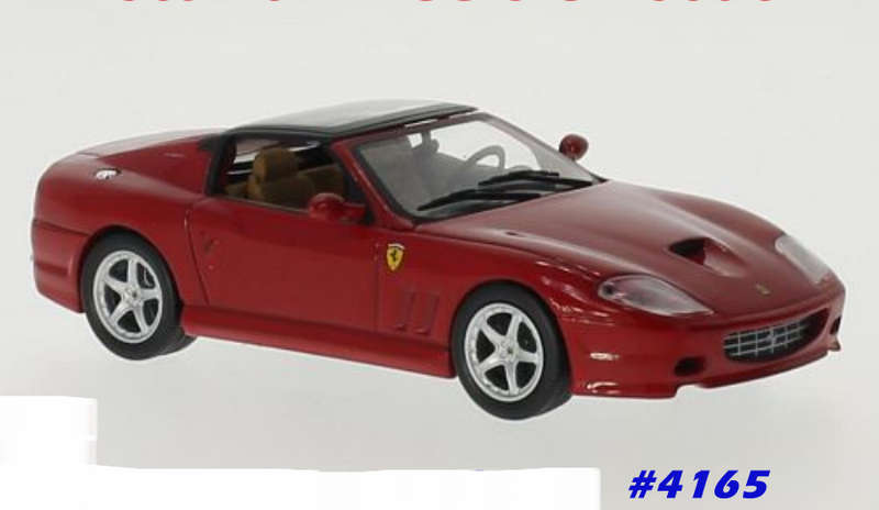 Ferrari 599 SuperAmerica 2008 red 1/43 IXO NEW+showcased  #4165 instant wheels