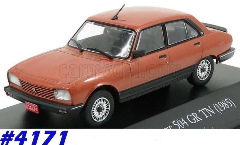 Peugeot 504 GR TN 1985 brown-met 1/43 IXO NEWinBlister  #4171 instant wheels