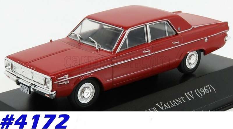Chrysler Valiant Regal (IV) 1967 red 1/43 IXO NEWinBlister  #4172 instant wheels
