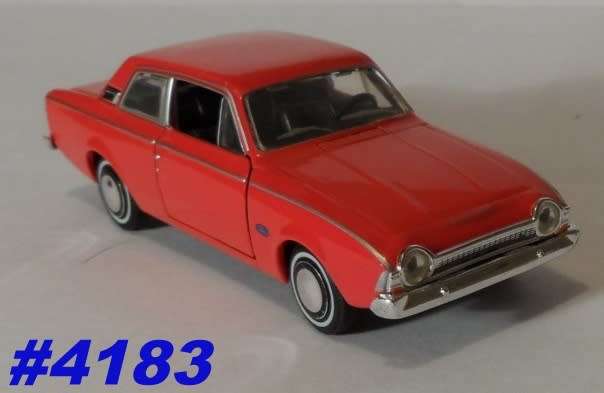 Ford Corsair 2-door 1964 red 1/43 Cararama NEW+boxed  #4183 instant wheels