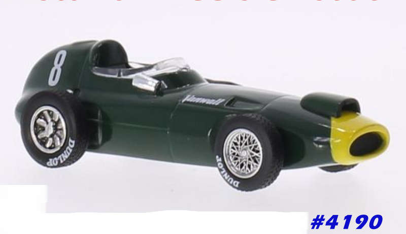 VanWall VW57 #8 1957 Stirling Moss F1 1/43 IXO NEWinBlister  #4190 instant wheels