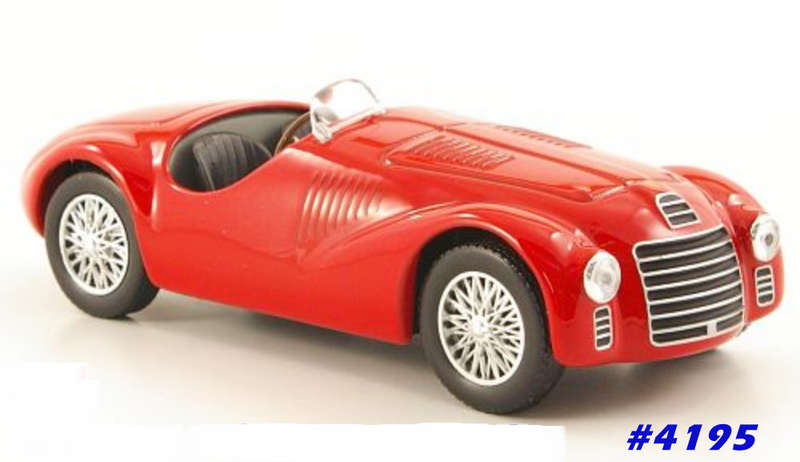 FERRARI 125 S Roadster 1947 red 1/43 IXO NEW+boxed  #4195 instant wheels