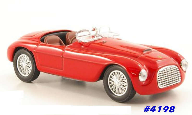 Ferrari 166 MM Barchetta 1948 red 1/43 IXO NEW+ShowCased  #4198 instant wheels