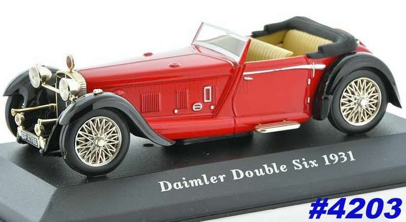 Daimler Double Six 1931 red 1/43 IXO NEW+boxed  #4203 instant wheels