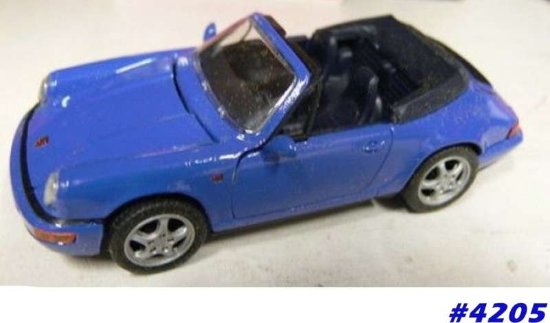 Porsche 911 964 cabriolet 1991 blue 1/43 Schabak NEW+boxed  #4205 instant wheels