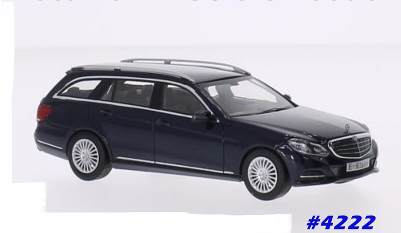 Mercedes-Benz E-class T-model 2013 dk.blue-met 1/43 I-iScale NEW+boxed  #4222 instant wheels