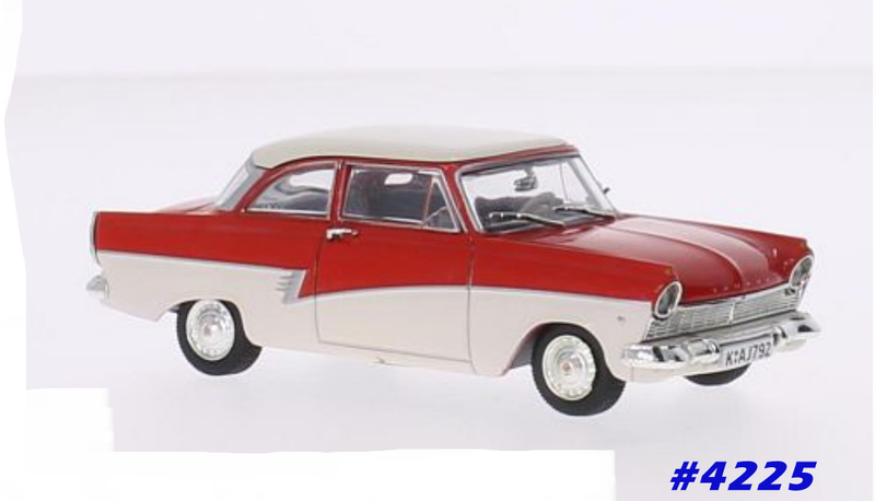 Ford Taunus 17M P2 1957 red+white 1/43 IXO NEW+boxed  #4225 instant wheels