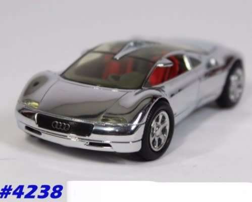 Audi Avus quattro 1991 shiny chrome 1/43 Revell NEW  #4238 instant wheels