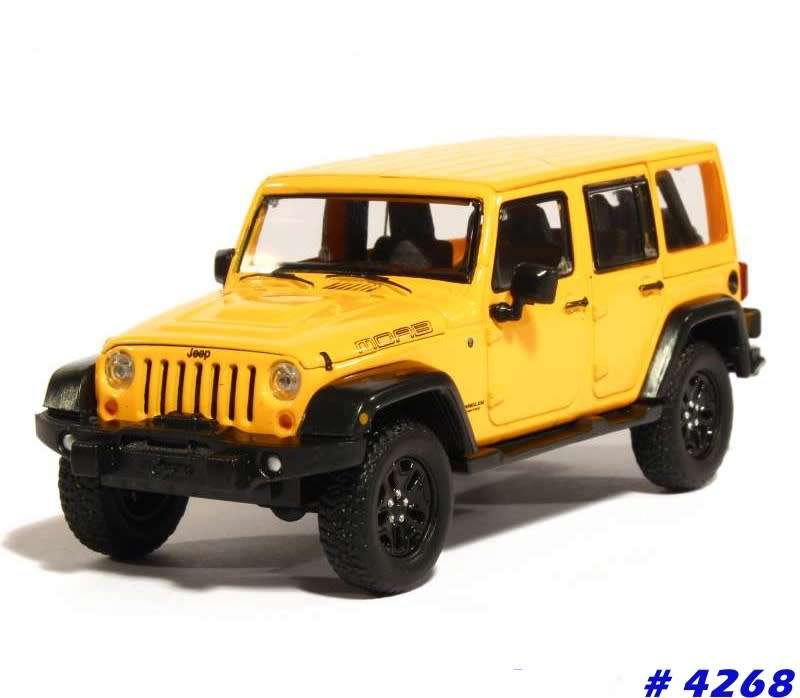 Jeep Wrangler Unlimited MOAB 2014 yellow 1/43 Greenlight NEW+boxed  #4268 instant wheels