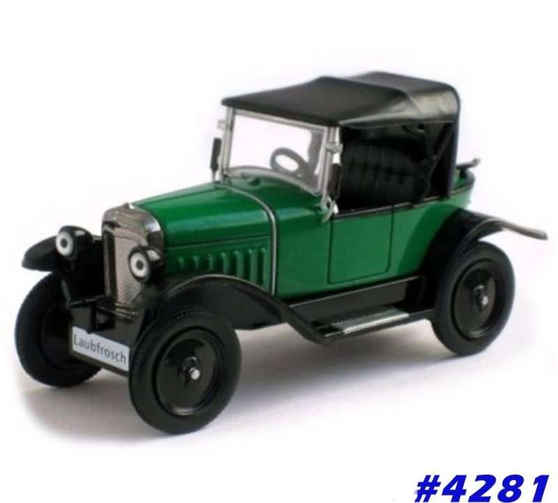 Opel Laubfrosch 4/12PS 1924 1/43 IXO NEW+showcased  #4281 instant wheels