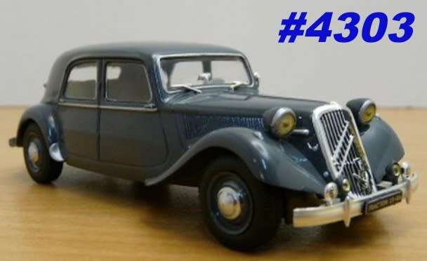 Citroen Traction Avant 15-SIX 1949 1/43 IXO NEW+boxed  #4303 instant wheels