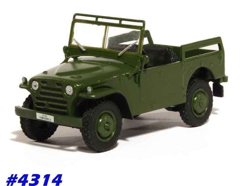 Fiat Campagnola Jeep 1959 olive 1/43 IXO NEWinBlister  #4314 instant wheels
