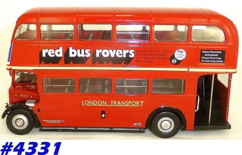 London Bus AEC Regent III RT Rover Bus 1/43 IXO NEW Blister  #4331 instant wheels