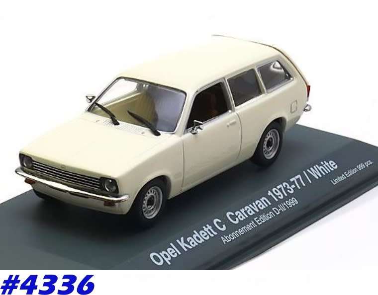 Opel Kadett C Caravan 1973 white 1/43 Minichamps NEW+boxed  #4336 instant wheels
