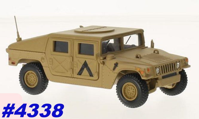 Humvee M1025 HMMWV 1991 1/43 NEW+ showcased  #4338 instant wheels