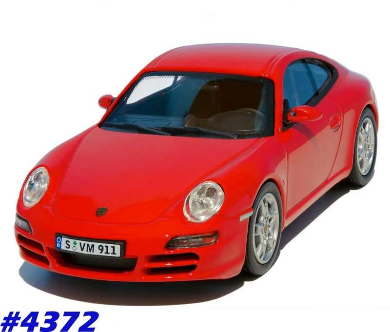 Porsche 911 Carrera S (997) 2008 red 1/43 Hongwell NEW+boxed   #4372 instant wheels