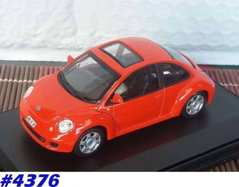 Volkswagen New Beetle 1998 red 1/43 Hongwell NEW+boxed   #4376 instant wheels