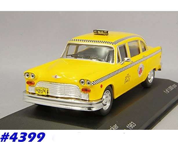 Checker Marathon Taxi Yellow 1963 NewYork 1/43 Whitebox NEW+showcased   #4399 instant wheels
