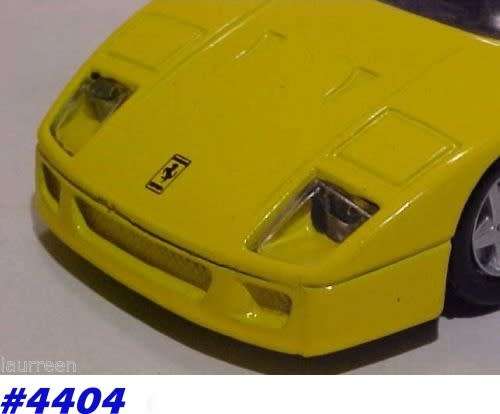 Ferrari F40 1989 Shell Collezione yellow 1/43 Maisto NEW+boxed #4404 instant wheels