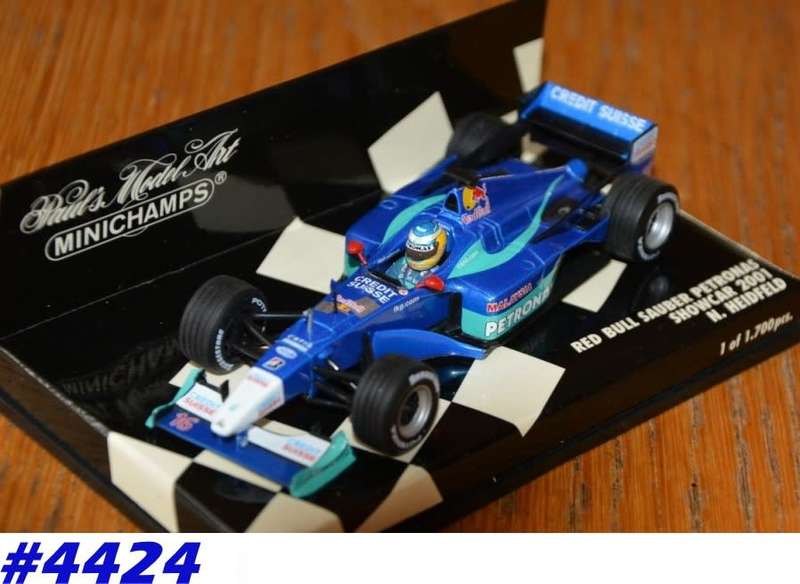 Red Bull Sauber Petronas F1 #16  2001 N.Heidfeld blue 1/43 Minichamps NEW+boxed  #4424 instantwheels